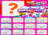 Calendário 2026 Super Kitties Montagem de Foto
