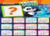 Calendário 2026 Panda e Krash Emoldurar Foto Online