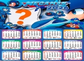 Calendário 2026 Megaman Desenho Colar Foto Online