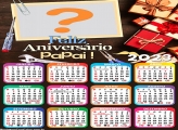 Calendário 2023 para Imprimir Feliz Aniversário Papai