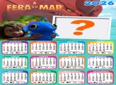 Calendário 2026 A Fera do Mar Montagem de Foto