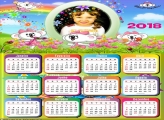 Calendário 2018 Lilica Ripilica para Meninas