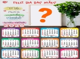 Calendário 2026 Mãe Amor Maior Dia das Mães Colagem de Fotos