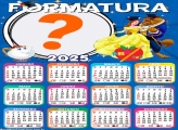 Calendário 2025 Formatura A Bela e a Fera com Foto