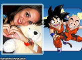 Moldura Krillin e Goku Dragonball