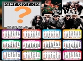 Calendário 2024 Scorpions Foto Colagem