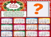 Calendário 2026 Natal Melhor Época do Ano Emoldurar Foto Online