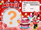 Convite Minnie Bolo de Aniversário