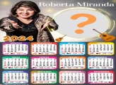 Calendário 2024 Roberta Miranda com Foto Montagem
