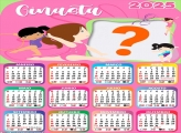 Calendário 2025 Ginasta Colagem Online Grátis