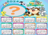 CalendÃ¡rio 2024 Looney Tunes Baby Foto Colagem Online