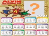 Calendário 2021 Alvin e os Esquilos