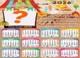 Calendário 2026 Festança Junina Mensagem Montar Foto Grátis