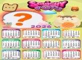 Calendário 2026 Squishy Pops Foto Moldura