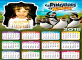 Calendário 2018 Pinguins de Madagascar