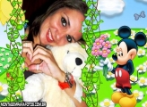 Moldura Flores Mickey