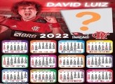 Calendário 2022 Flamengo Davi Luiz Montagem Foto