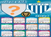 Calendário 2024 Avaí Futebol Clube Colocar Foto em Moldura