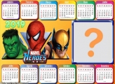 Calendário 2019 Horizontal Heróis Marvel