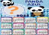 Calendário 2022 Panda Meninos Colagem de Foto