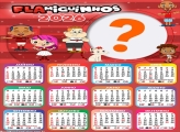 Calendário 2026 Flamiguinhos Foto Montagem