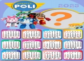 Calendário 2023 Robocar Poli Moldura de Foto Online