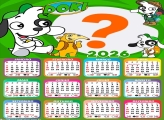 Calendário 2026 Doki Foto Moldura