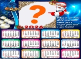 Calendário 2026 Votos de Feliz Natal Colar Foto Online