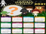 Calendário 2021 Star Wars Cute App para Montagem de Foto