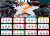 Colagem Calendário 2023 Guerra Civil Capitão América