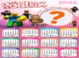 Calendário 2026 Roblox para Meninas Montagem de Foto