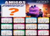 Calendário 2026 Amigos Imaginários Foto Colagem