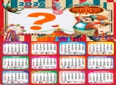 Calendário 2026 Circus Colar Foto Online