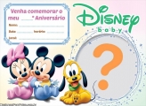 Convite Baby Disney