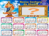 Calendário 2024 Louvar a Nossa Senhora da Abadia Foto Grátis Online