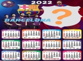 Calendário 2022 Barcelona Fazer Montagem de Fotos