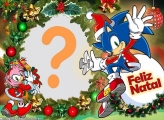 Sonic Feliz Natal Fazer Colagem de Fotos