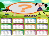 Moldura para Calendário 2020 do Show da Luna