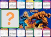 Calendário 2020 Horizontal Quarteto Fantástico