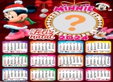 Editar Imagem Online Calendário 2024 Feliz Natal Minnie Disney