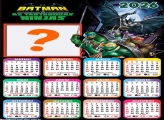 Calendário 2026 Batman vs As Tartarugas Ninjas Colar Foto Online