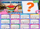Calendário 2026 Luccas Neto Hotel Mágico Colagem de Fotos