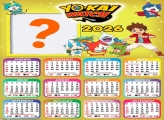 Calendário 2026 Yo Kai Watch Emoldurar Foto Online