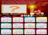Calendário 2023 Feliz Natal Abençoado Ano Novo Montar Foto Online