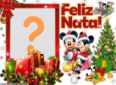Mickey Natal Feliz Foto Colagem Online