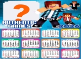 Calendário 2026 Authentic Games Foto Montagem
