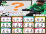 Calendário 2023 Virtual Grátis Alisson Goleiro