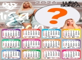 Calendário 2026 Luísa Sonza Montagem de Foto