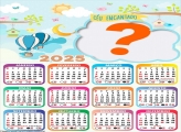Calendário 2025 Céu Encantado Moldura Online