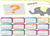 Calendário 2020 Elefantinho Amarelo